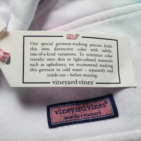 New women's M Vineyard Vines tie dye funnel neck shep shirt sweater - Picture 4 of 8